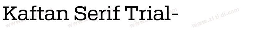 Kaftan Serif Trial字体转换
